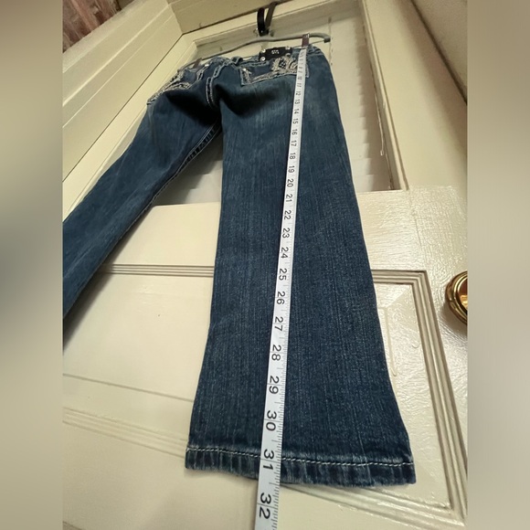 Miss Me Capri Jeans Flyer de lis size 28 - Picture 9 of 13